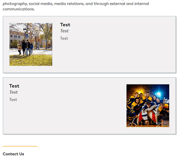 A similar list, with the image alternating sides with each item.